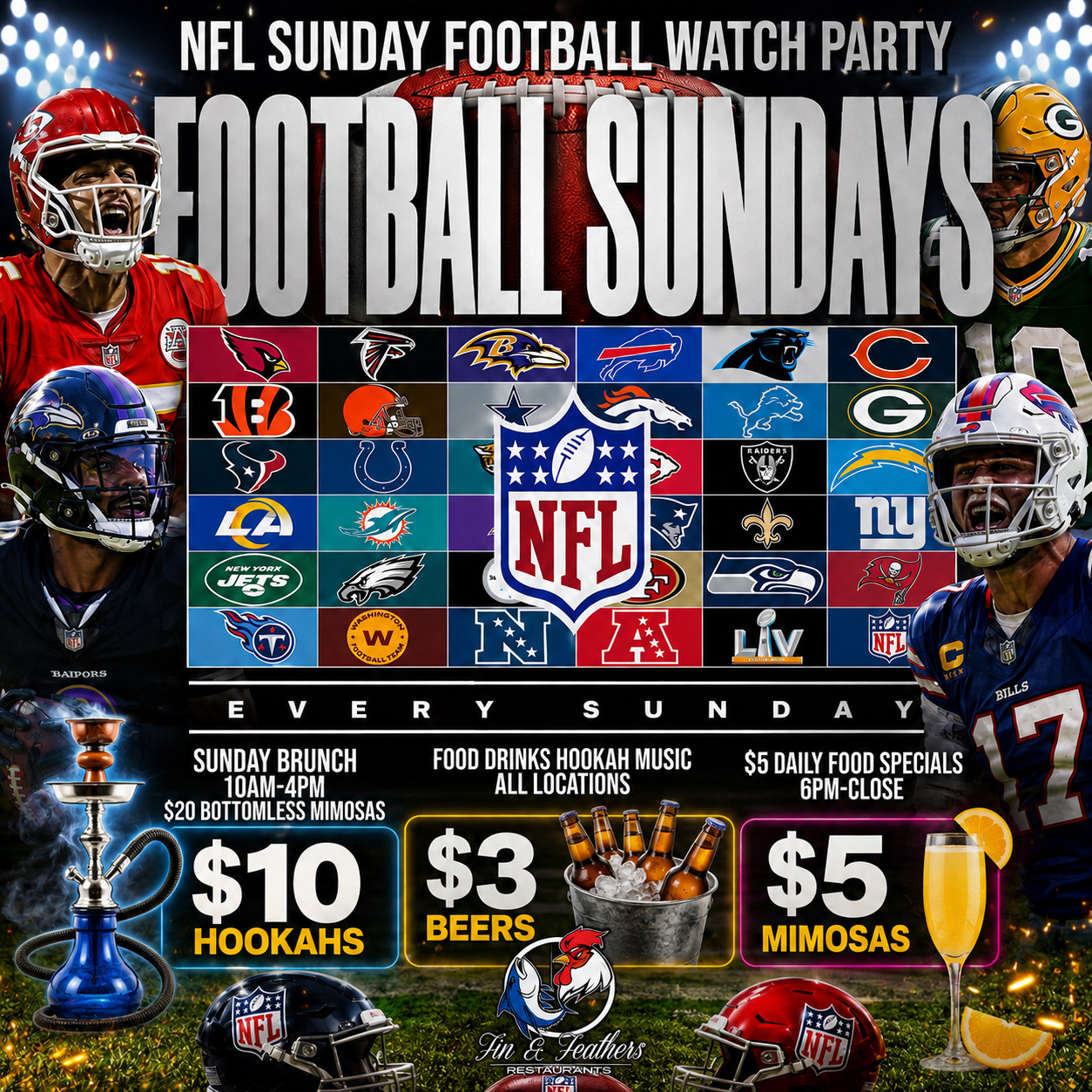 NFL Sunday Football Watch Party